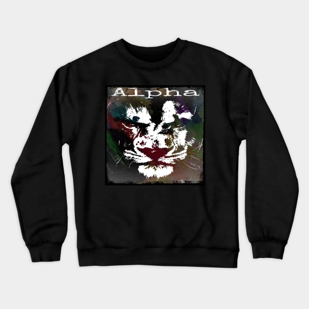 Alpha Crewneck Sweatshirt by CreakyDoorArt